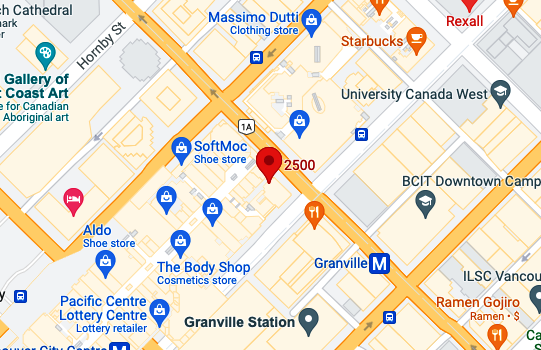 Corporate Headquarters - Canada map